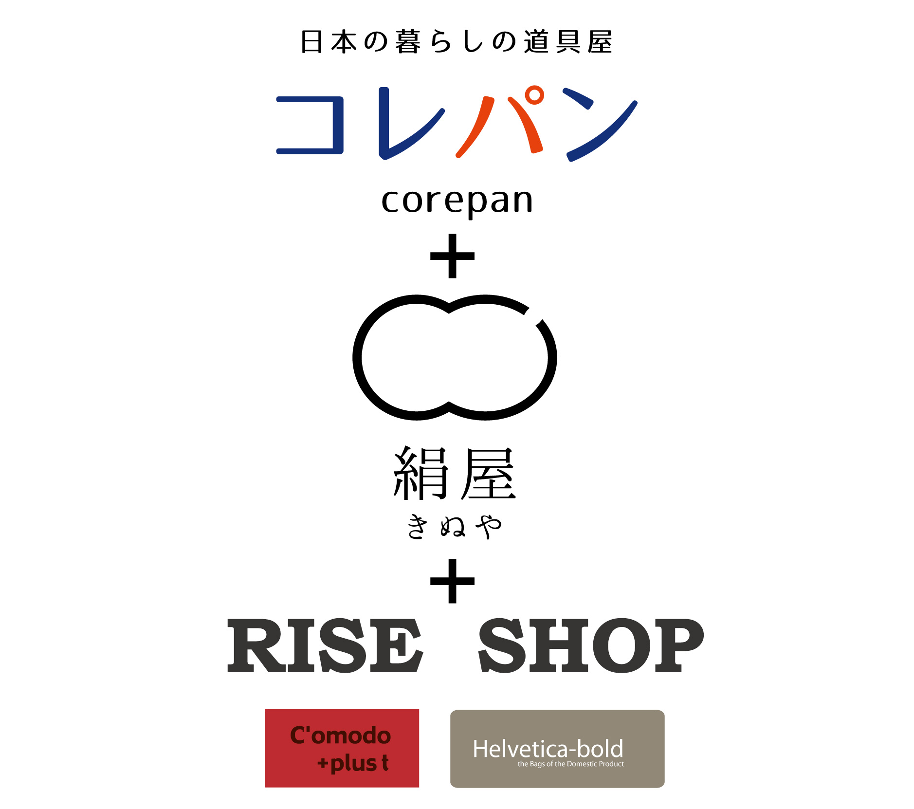コレパン＋絹屋＋RISE SHOP